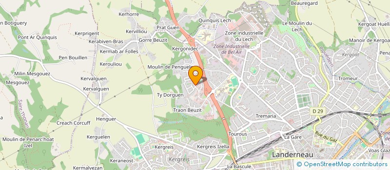 localisation de l'entreprise BVF CONSEILS à LANDERNEAU