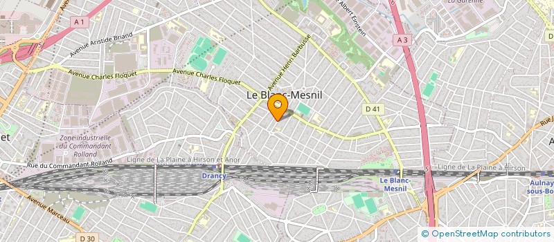 localisation de l'entreprise BVG BATIMENT à LE BLANC-MESNIL