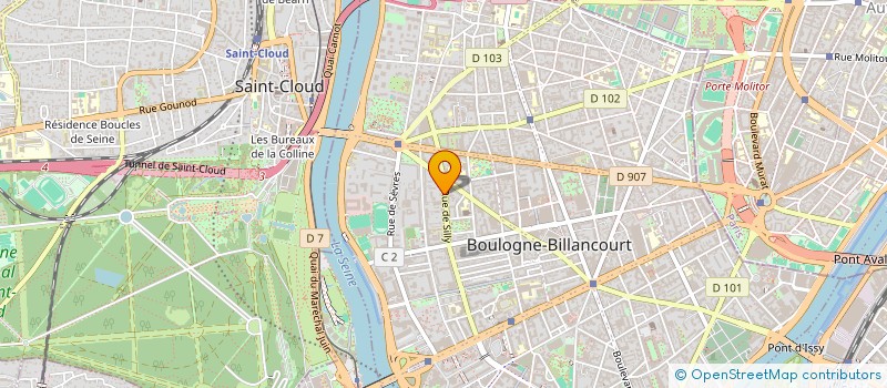 localisation de l'entreprise BVGA à BOULOGNE-BILLANCOURT