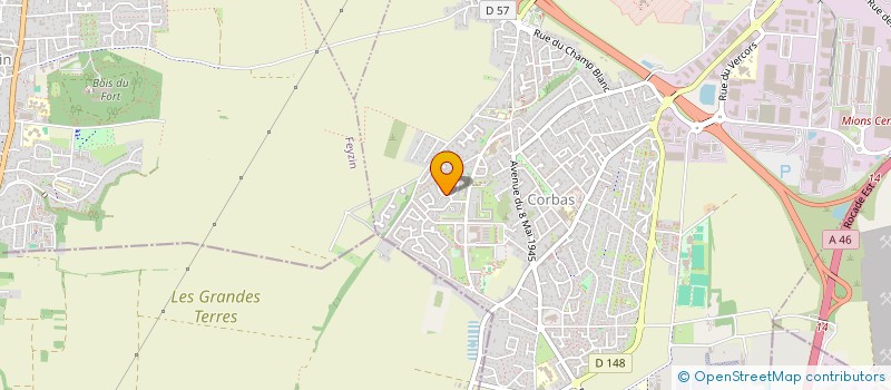 localisation de l'entreprise BVGM à CORBAS