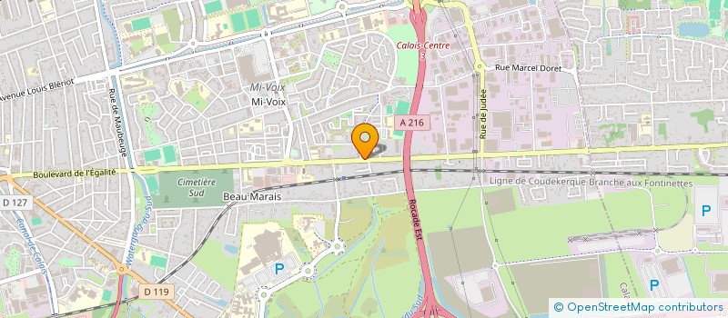 localisation de l'entreprise BVH 235  CALAIS