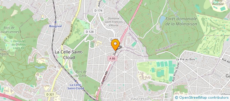 localisation de l'entreprise BVJ à LA CELLE-SAINT-CLOUD