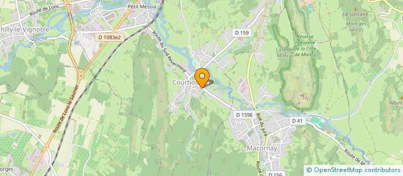 localisation de l'entreprise BVK  COURBOUZON