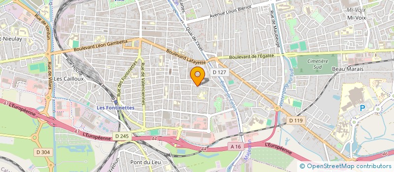 localisation de l'entreprise BVL  CALAIS