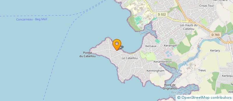 localisation de l'entreprise BVL INVEST  CONCARNEAU