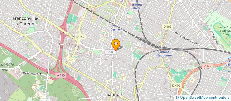 localisation de l'entreprise BVLP à ERMONT