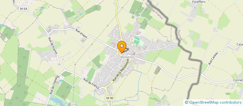 localisation de l'entreprise BVM INGENIERIE à WILLEMS