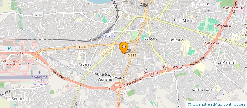 localisation de l'entreprise BVMA à ALBI