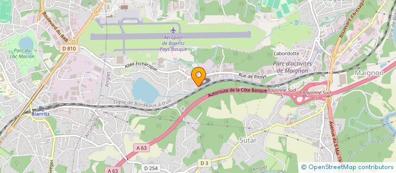 localisation de l'entreprise BVMO  ANGLET