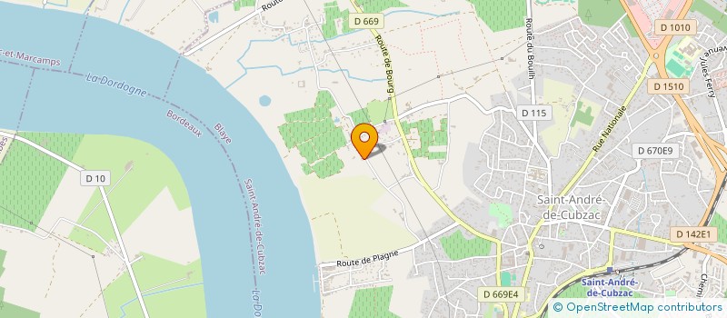 localisation de l'entreprise BVMOE à SAINT-ANDRE-DE-CUBZAC