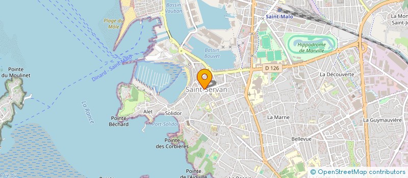 localisation de l'entreprise BVP CLEMENCEAU  SAINT-MALO