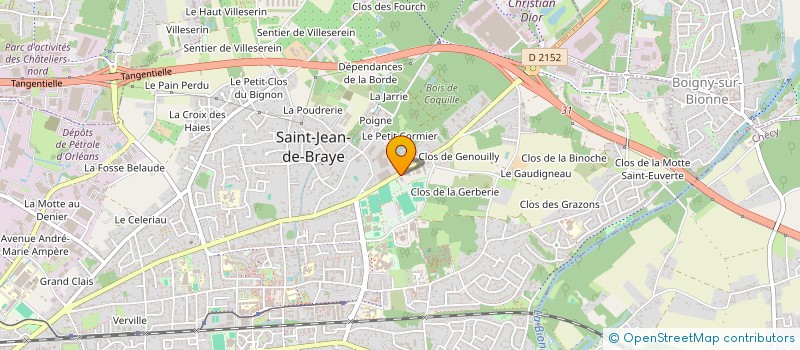 localisation de l'entreprise BVP.COM à SAINT-JEAN-DE-BRAYE