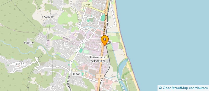 localisation de l'entreprise BVP INGENIERIE à BASTIA