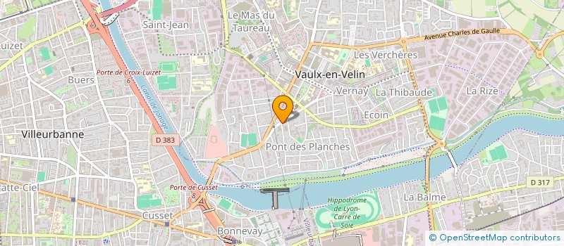 localisation de l'entreprise BVP PERFORMANCE à VAULX-EN-VELIN