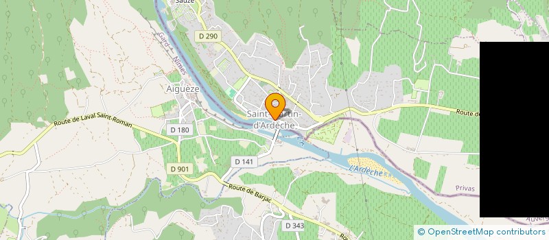 localisation de l'entreprise BVR CONCEPT  SAINT-MARTIN-D'ARDECHE