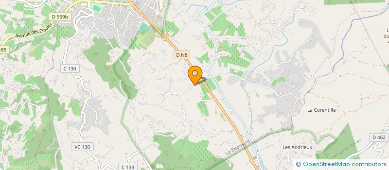 localisation de l'entreprise BVRH IMMO  LE BEAUSSET