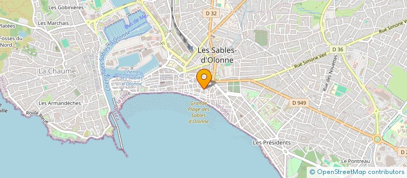 localisation de l'entreprise BVS HOLDING à LES SABLES D'OLONNE