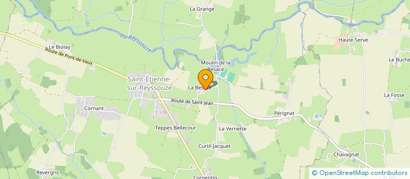 localisation de l'entreprise BVS INVESTISSEMENT  SAINT-ETIENNE-SUR-REYSSOUZE