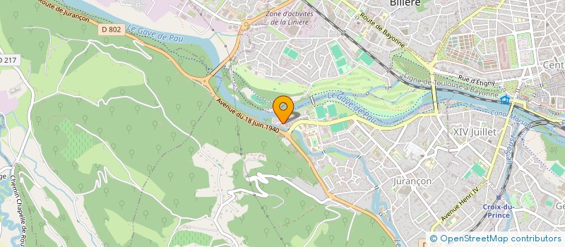 localisation de l'entreprise BVS MENUISERIE AGENCEMENT à JURANCON