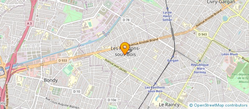 localisation de l'entreprise BVS PATRIMOINE  LES PAVILLONS-SOUS-BOIS