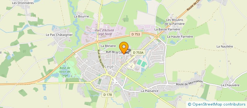 localisation de l'entreprise BVS PISCINES ET SPAS à LEGE