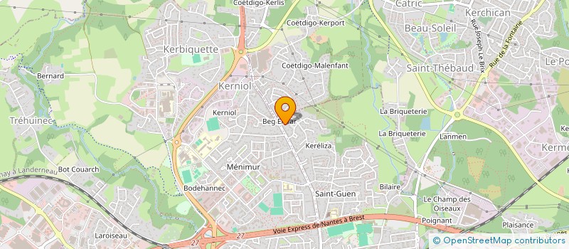 localisation de l'entreprise BVS TRANSPORT à VANNES
