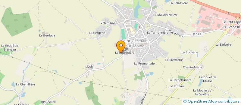 localisation de l'entreprise BVT 49 à SEVREMOINE