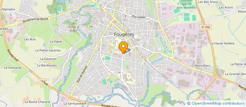 localisation de l'entreprise BVT AVENIR  FOUGERES