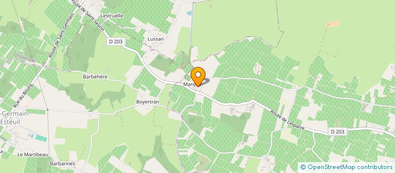 localisation de l'entreprise BVTDPI  SAINT-SEURIN-DE-CADOURNE