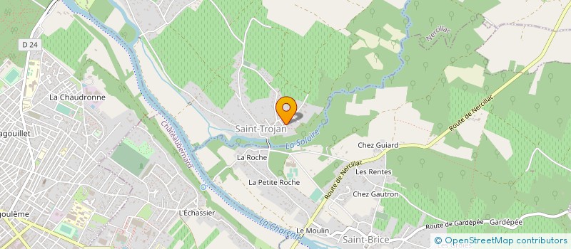 localisation de l'entreprise BVTL EPOXIT à BOUTIERS-SAINT-TROJAN