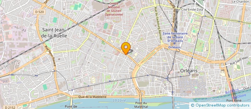 localisation de l'entreprise BVV HOLDING à ORLEANS