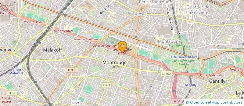 localisation de l'entreprise BVX  MONTROUGE