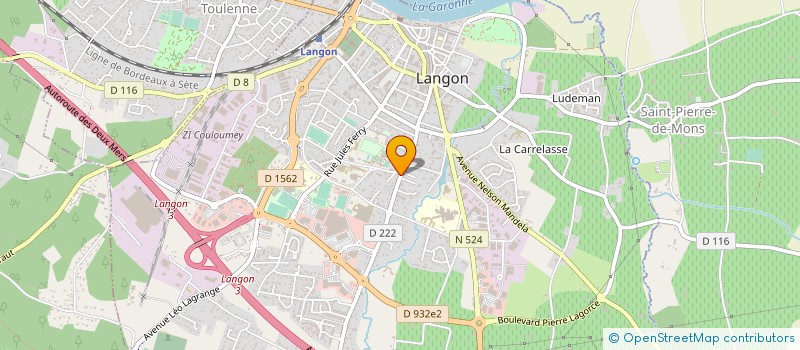 localisation de l'entreprise BW  LANGON