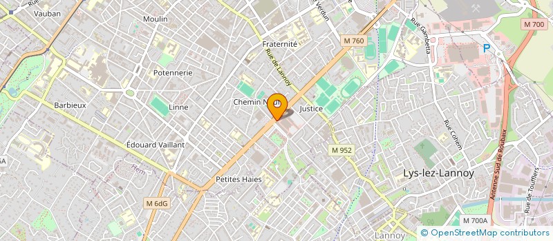 localisation de l'entreprise BW  ROUBAIX