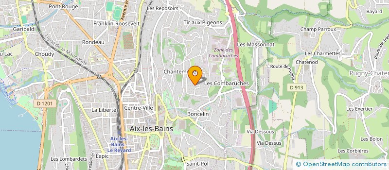 localisation de l'entreprise BW  AIX-LES-BAINS