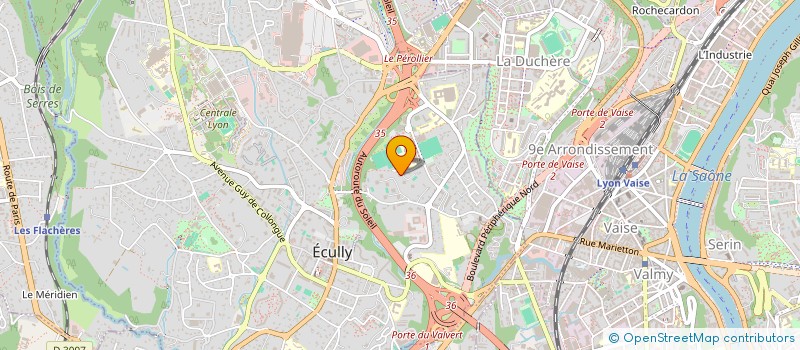 localisation de l'entreprise BW BRON  ECULLY