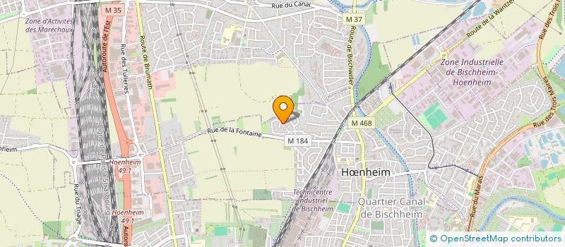 localisation de l'entreprise BW COM à HŒNHEIM