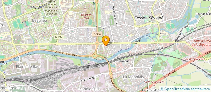 localisation de l'entreprise BW CORP à CESSON-SEVIGNE