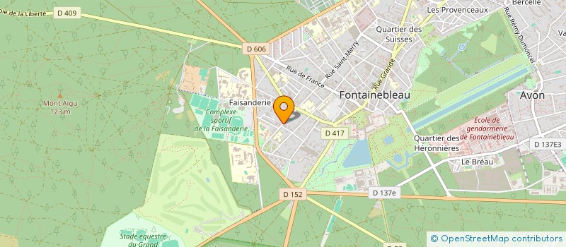 localisation de l'entreprise BW EVOLUTION  FONTAINEBLEAU