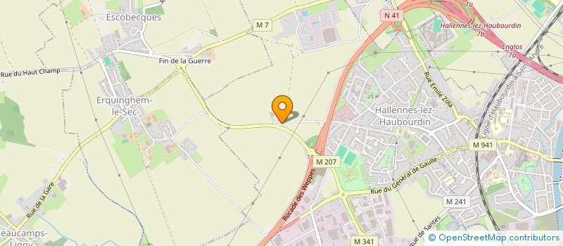 localisation de l'entreprise BW IMMOBILIER  HALLENNES-LEZ-HAUBOURDIN