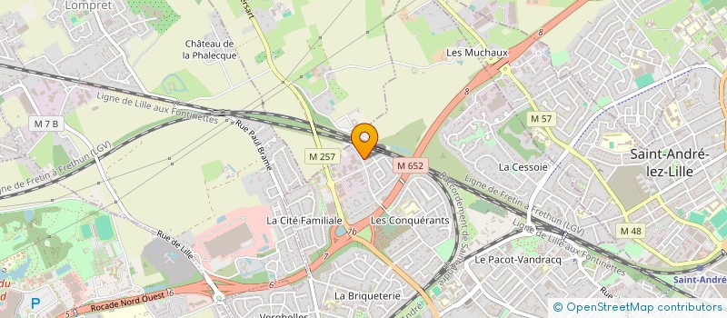 localisation de l'entreprise BW INVEST à LAMBERSART
