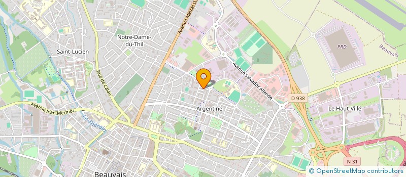 localisation de l'entreprise BW NETTOYAGE  BEAUVAIS