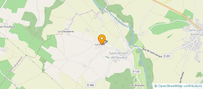 localisation de l'entreprise BW RENOV à SAINT-AMANT-DE-NOUERE