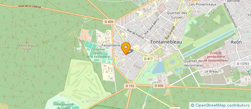 localisation de l'entreprise BW RETAIL  FONTAINEBLEAU