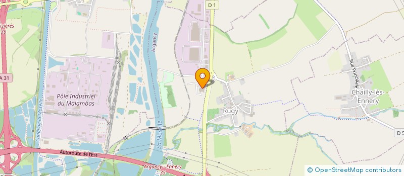 localisation de l'entreprise BWA  ARGANCY