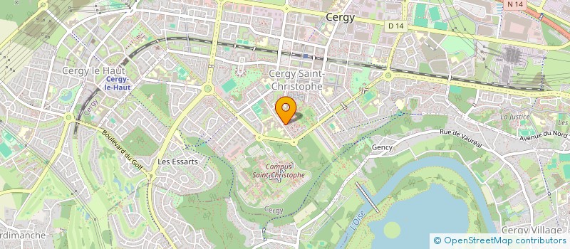 localisation de l'entreprise BWAT AGENCY COMMUNICATION  CERGY