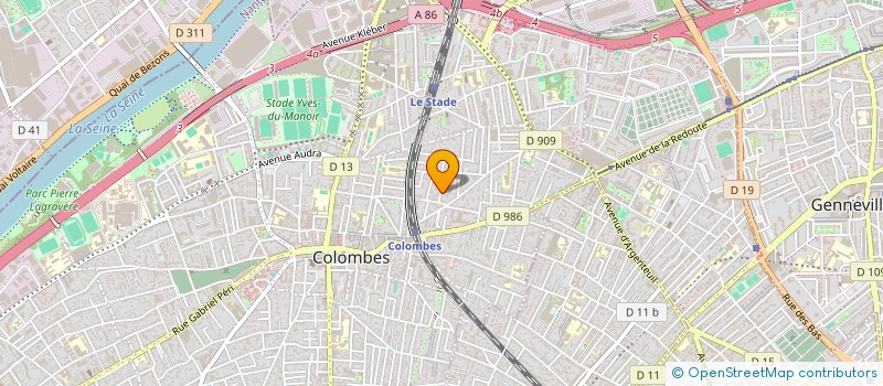 localisation de l'entreprise BWF  COLOMBES
