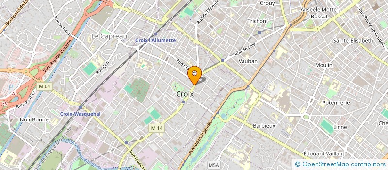localisation de l'entreprise BWF à CROIX