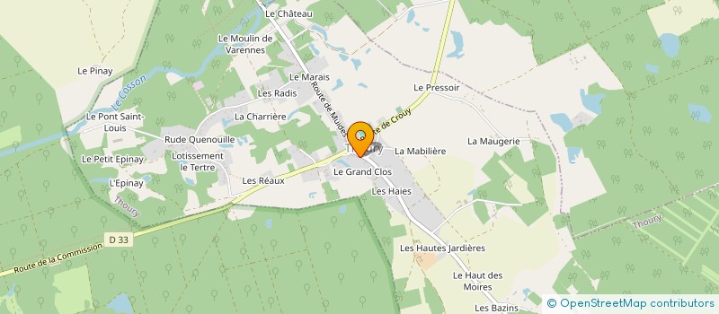 localisation de l'entreprise BWI  THOURY