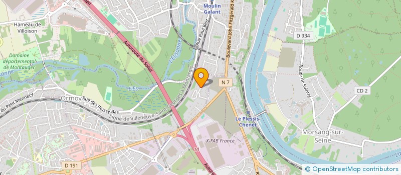 localisation de l'entreprise BWMB  ORMOY